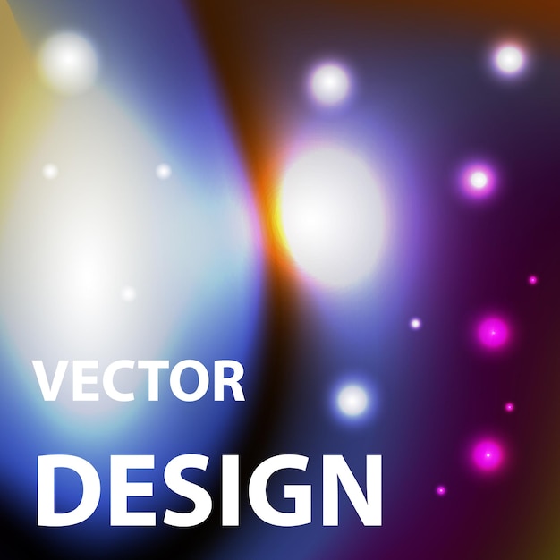 Векторное фоновое изображение с яркой цветовой темой пространства, отражающей сосуществование вселенных