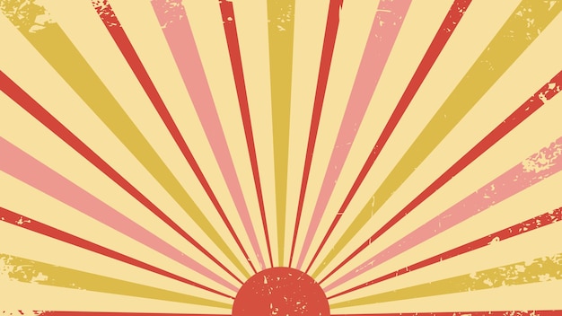 Вектор Векторный фон в стиле ретро ретро солнце цирк ретро абстрактные 80-х