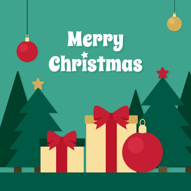 Vector background Merry Christmas and Happy New Year