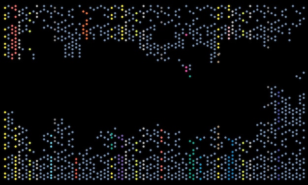 不規則なカラフルなサークル モザイク星のベクトルの背景。