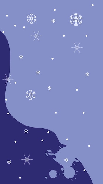 휴일 판매 인스 타 그램 스토리 배경에 대 한 소셜 미디어 스토리 템플릿의 벡터 배경 눈송이와 크리스마스 겨울 배경