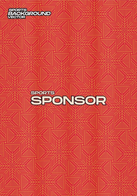 Vector Background Red Ethnic Style for Sport Jersey Sublimation Pattern Texture