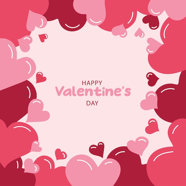 Vector vector background on the theme of valentine's day