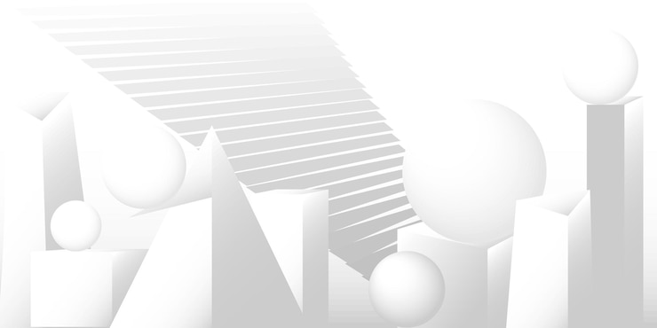 Vector vector background of whitegray geometric shapes with gradient fill