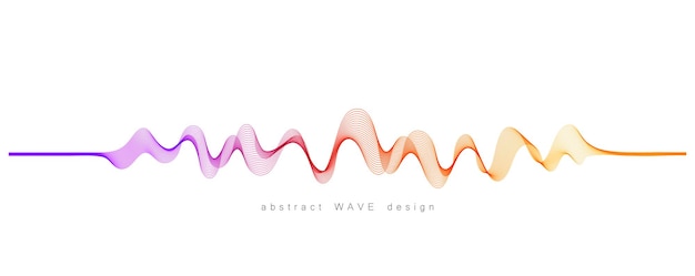 Vector background with color abstract blend wave