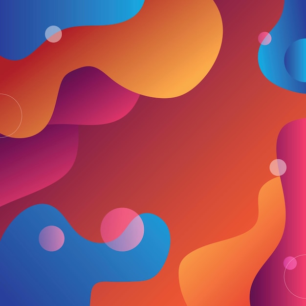 Vector Background With Colored Shapes Isolated On Transparent Background