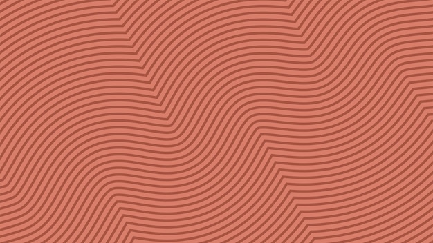 Vector background with orange wavy lines