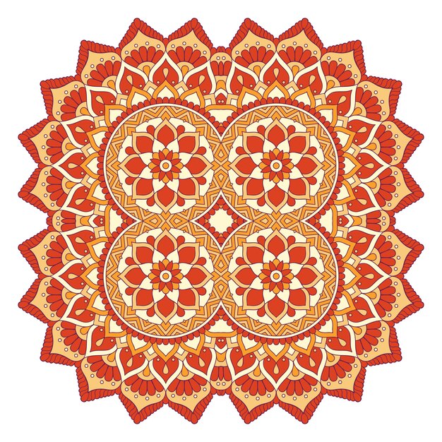 Vector vector background with ornaments. vector mandala