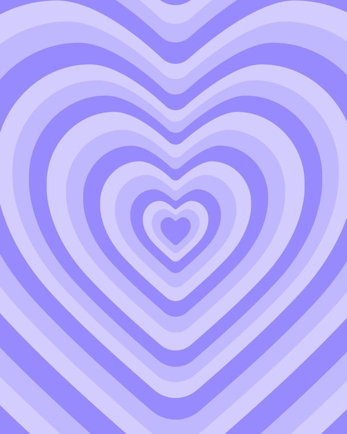 vector background with purple heart optical illusion