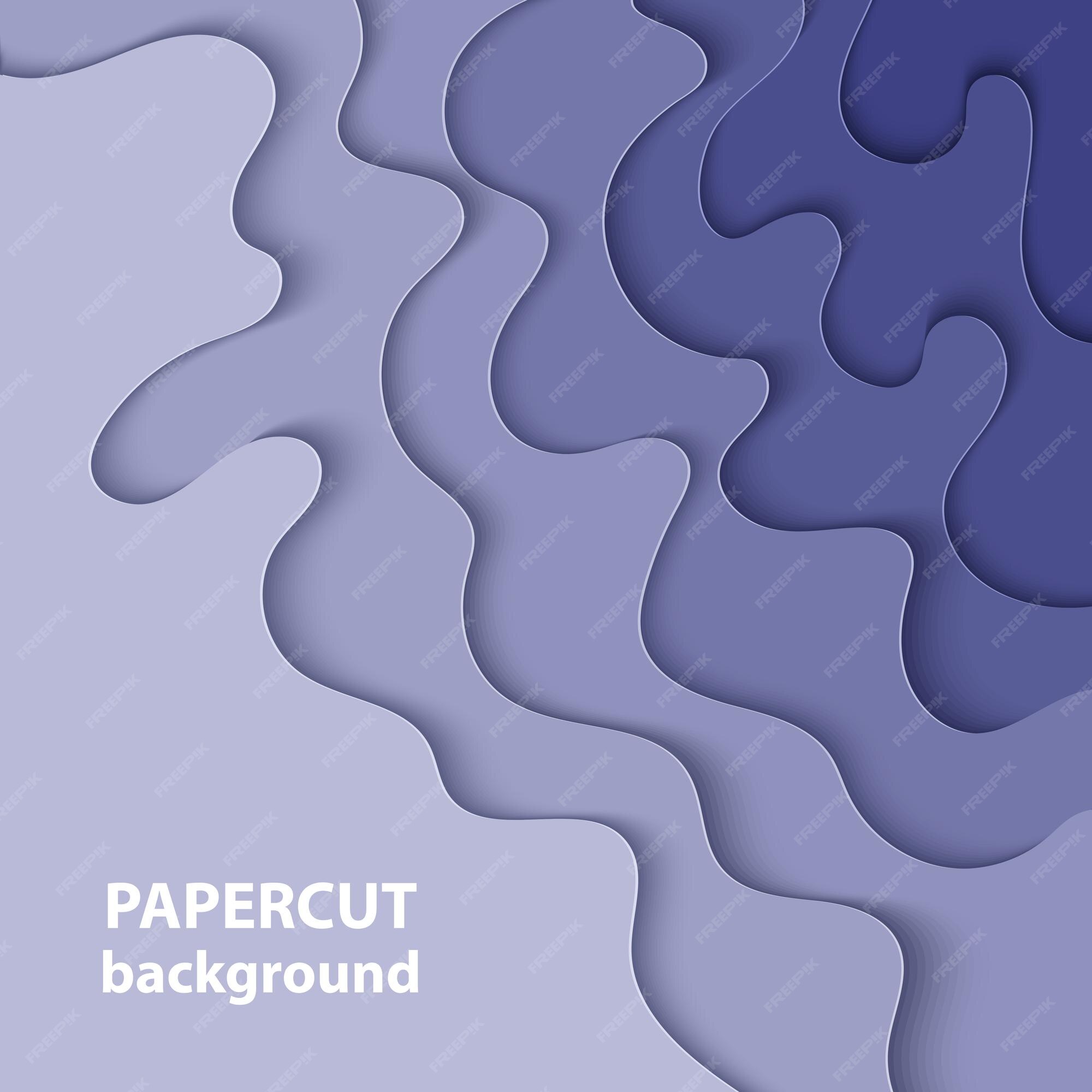 Premium Vector | Vector background with violet colorful paper cut shapes 3d  abstract paper art style design