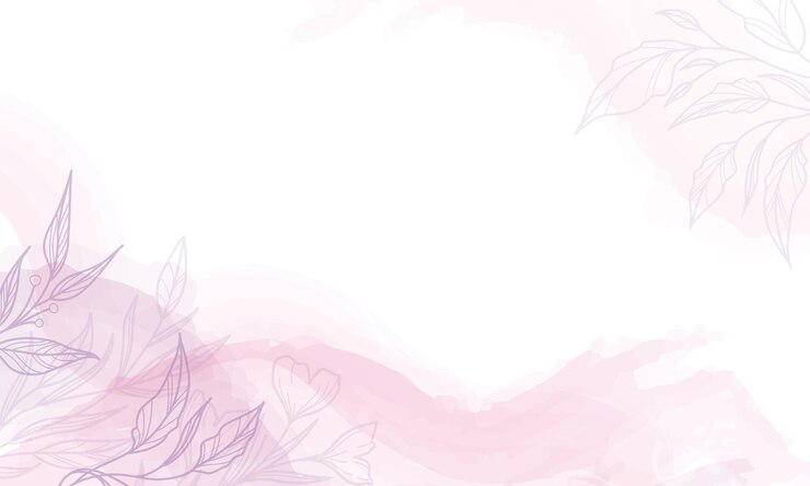 Vector vector background with watercolor spots and leaves