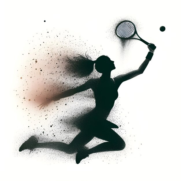 Vector vector badminton logo illustration