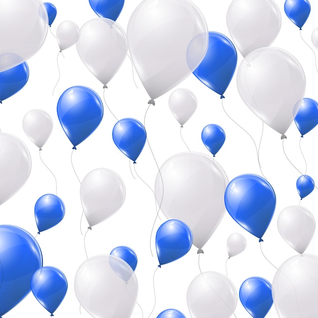 Vector  balloons isolated on white background