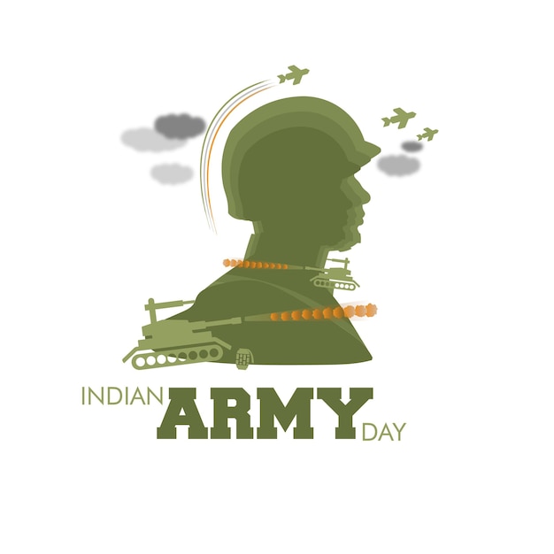 Vector banner design of Indian army day, Indian soldier, Sena Diwas