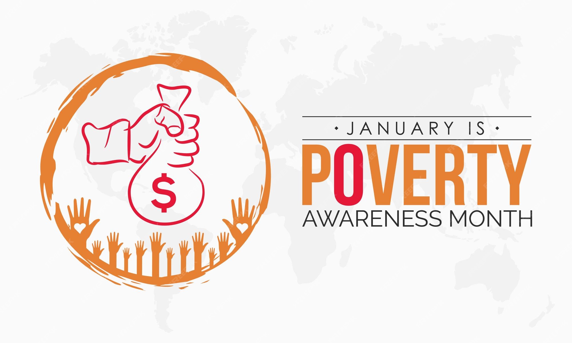 Premium Vector Vector banner template design concept of Poverty