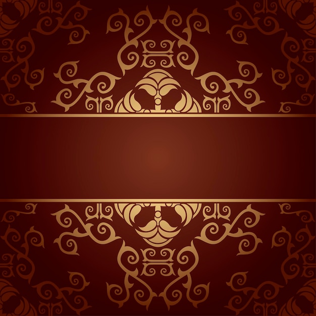 Vector barokke bloemen achtergrond