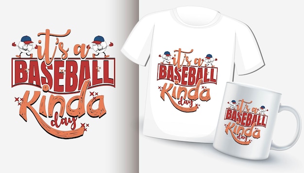 Vector Baseball t-shirt ontwerp met honkbal elementen en typografie Design