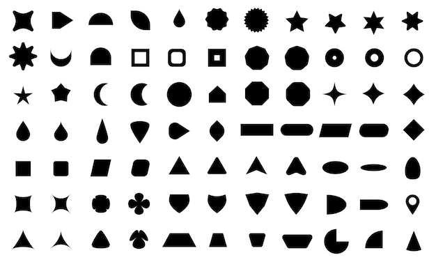 Vector basis vorm collectie voor uw ontwerp