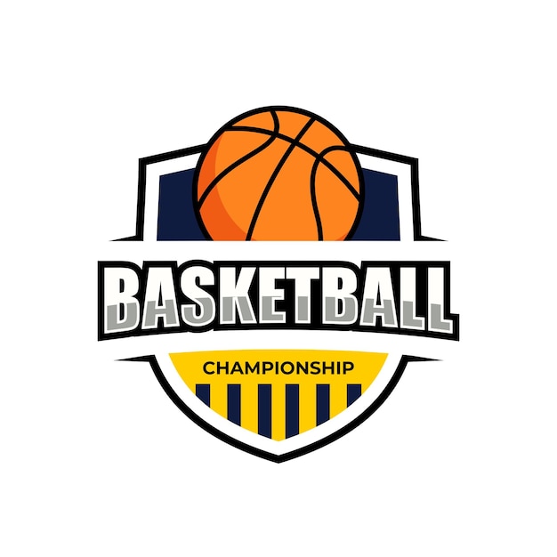 Vettore disegno del logo del campionato di basket vettoriale