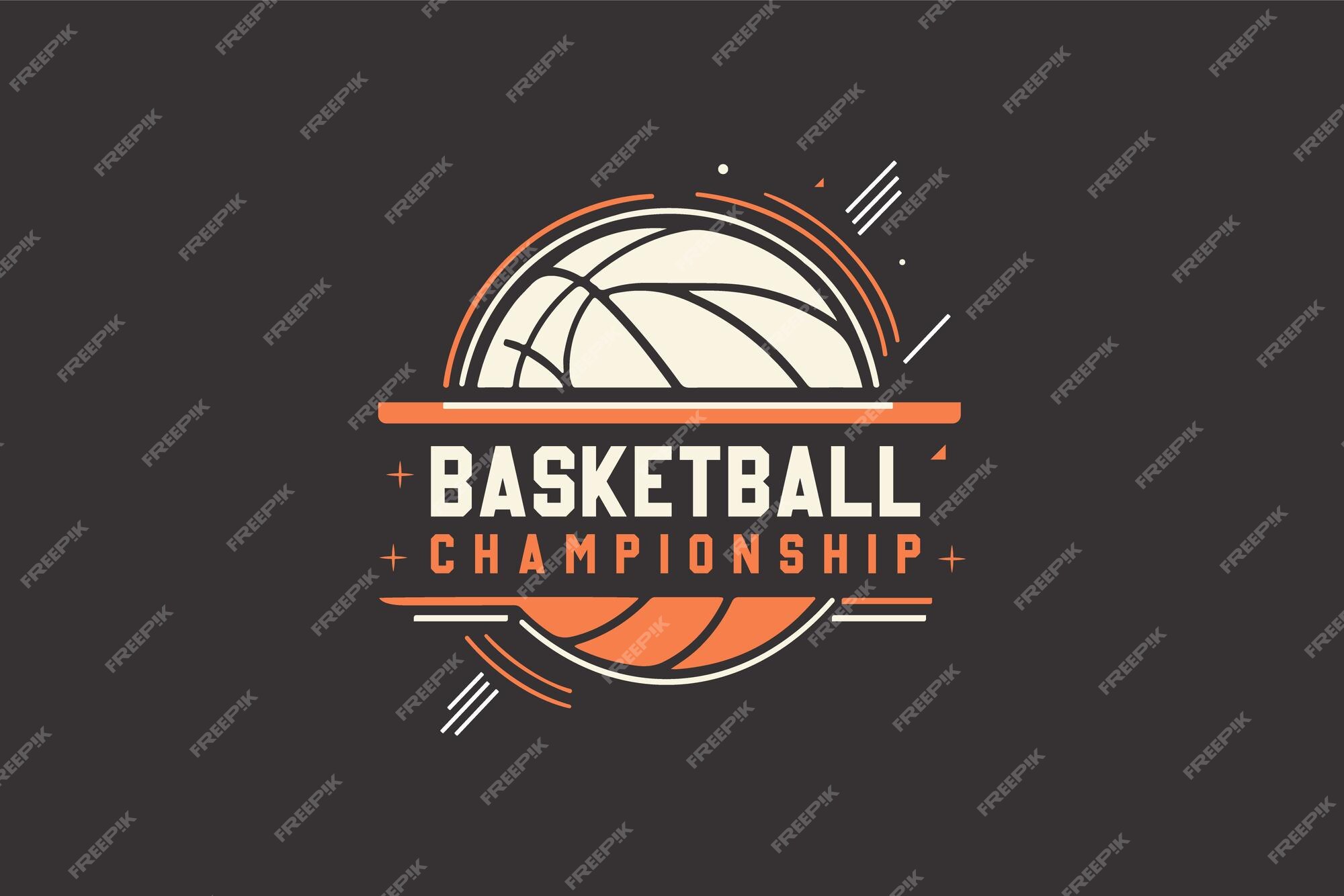 Basketball championship logo set and design Vector Image