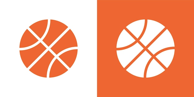 vector basketball in orange or brown circular shape