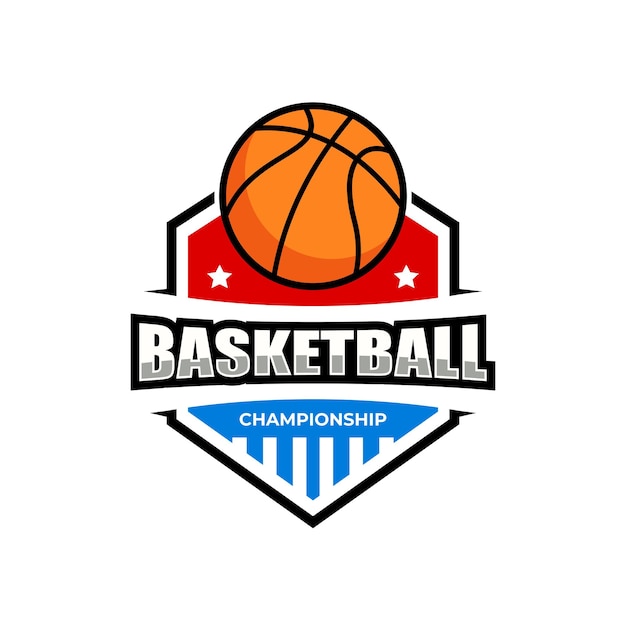 vector basketball tournament logo design