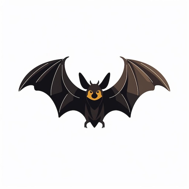 Vector bat spooky halloween silhouette illustration black symbol vampire isolated horror