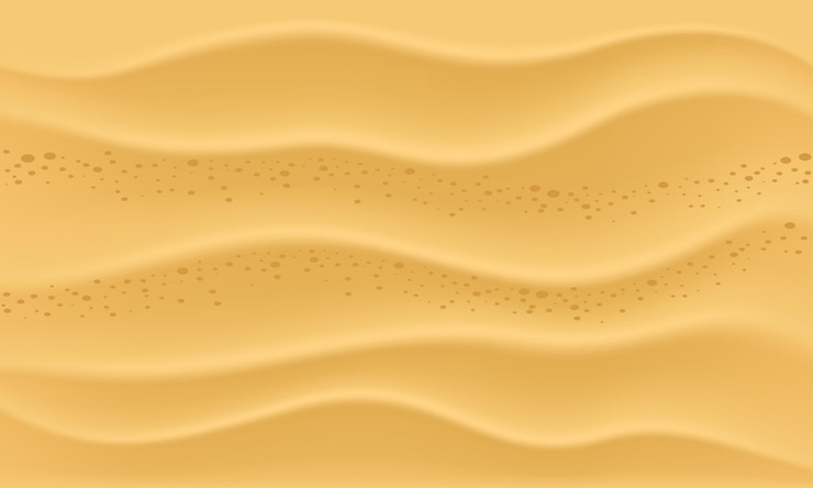 Vector vector beach texture with golden sandy waves