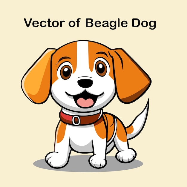 Vector vector of beagle dog