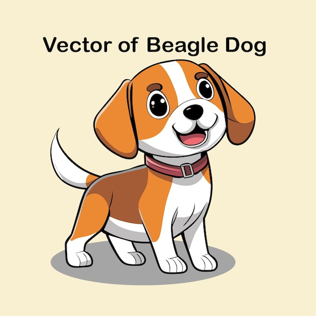 Vector of beagle dog