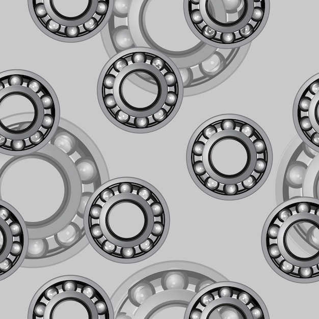 Vector bearings illustration seamless wallpaper