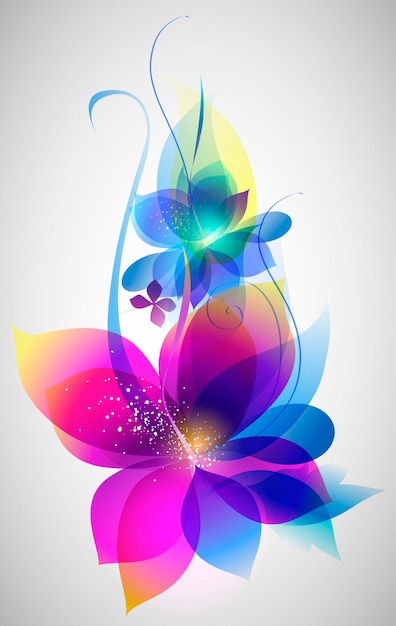 Vector vector beautiful flower background art for design