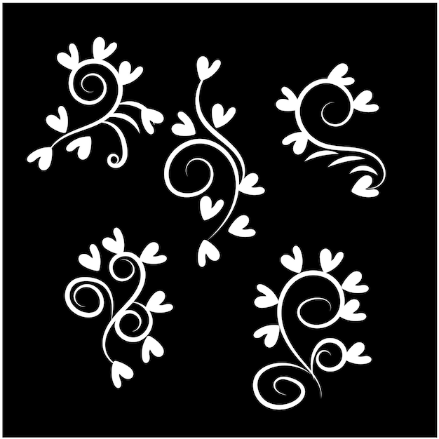 Vector beautiful vintage vector decorative elements and ornaments