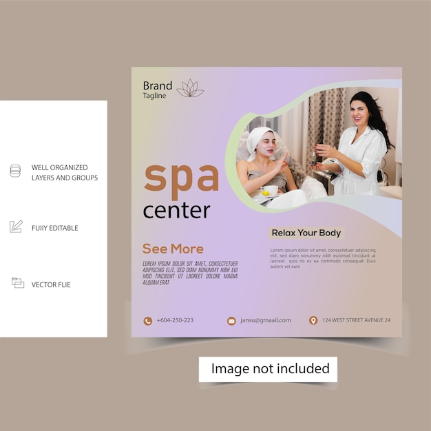 vector beauty salon instagram posts