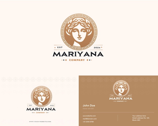 Vector vector beauty woman salon logo design for company