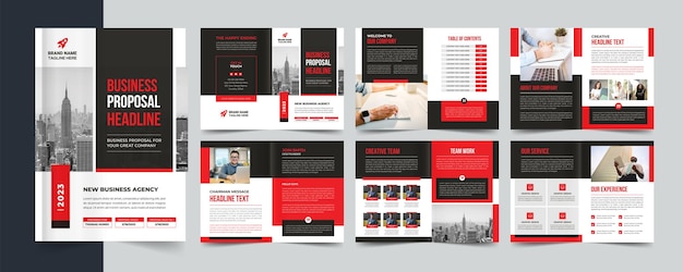 vector bedrijfsprofiel brochure sjabloonontwerp