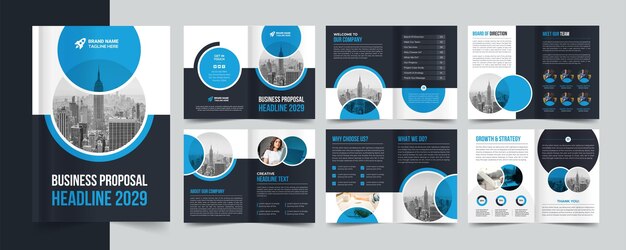 vector bedrijfsprofiel brochure sjabloonontwerp