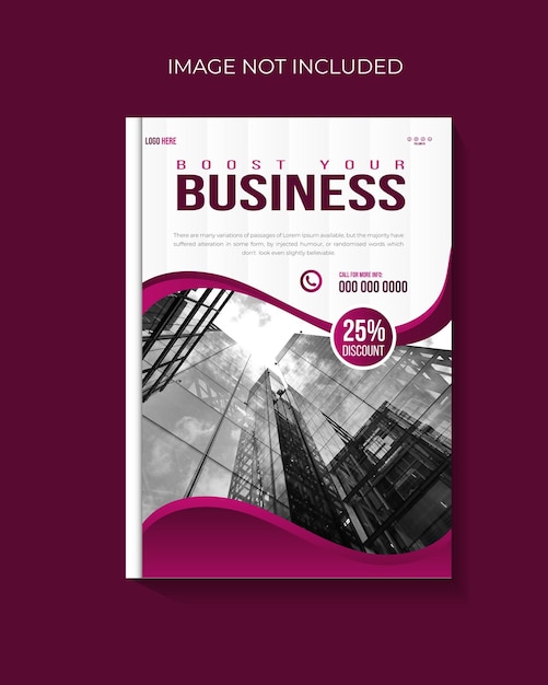 Vector bedrijfsprofiel en jaarverslag boekomslagontwerp