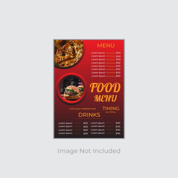 Vector best food menu template ontwerp voor restaurant