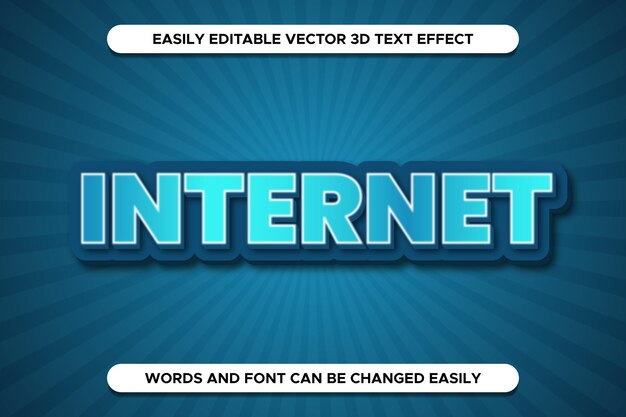 Vector bewerkbaar internetteksteffect