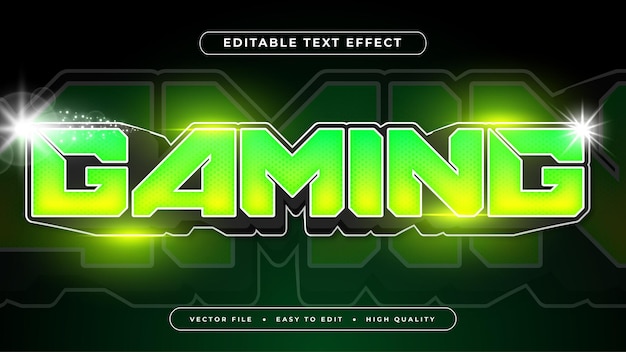 Vector bewerkbare tekststijl effect esports tekststijl thema