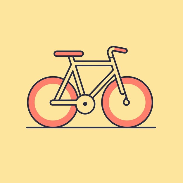 Векторная иллюстрация ретро велосипедов