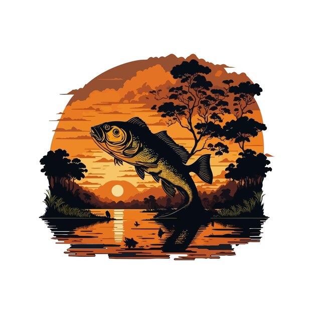 ベクター・ビッグ・バス・フィッシュ (Vector Big Bass Fish) はTシャツのデザインに特化したアニメです