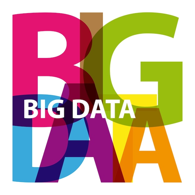 Vector big data Gebroken tekst