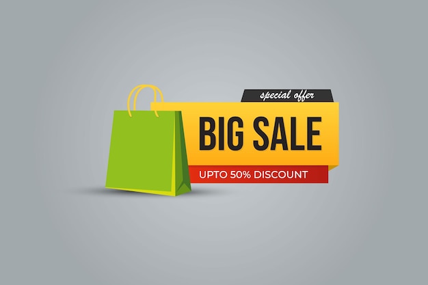 vector big sale banner abstract colorful sales banner template