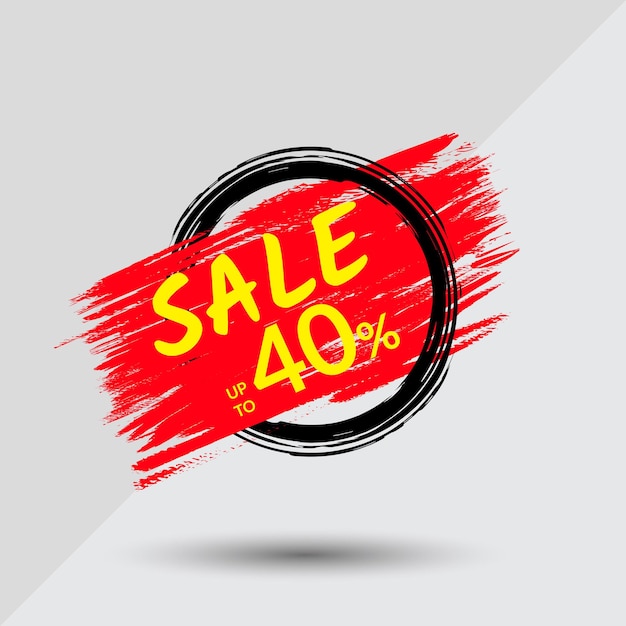 vector big sale banner in Brush design