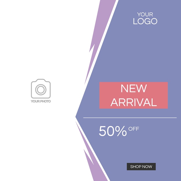 Vector Big sale discount web social media banner