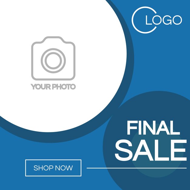 Vector Big sale discount web social media banner