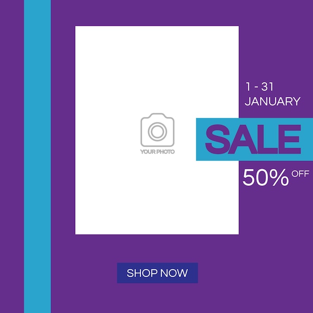 Vector Big sale discount web social media banner