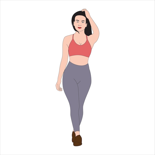 Vector vector bikini hot women art